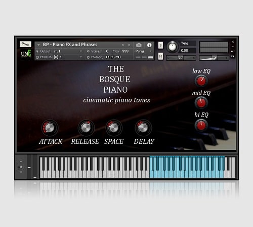unEarthed Sampling The Bosque Piano KONTAKT