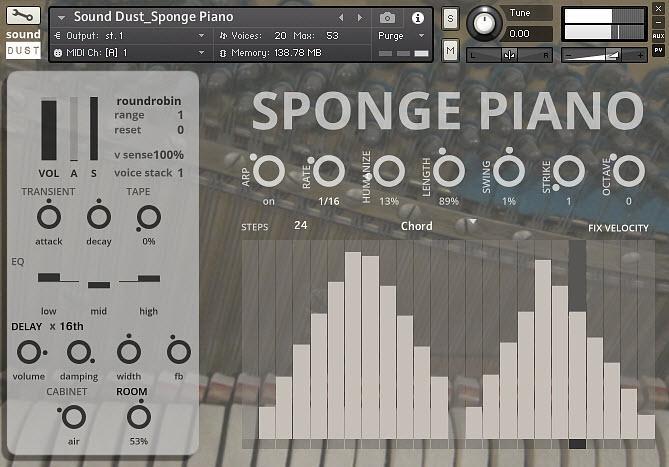 Sound Dust Sponge Piano KONTAKT