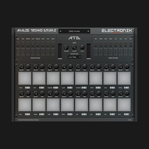 Electronik Sound Lab Analog Techno Drums v1.2.0 VST VST3 AU MAC/WiN