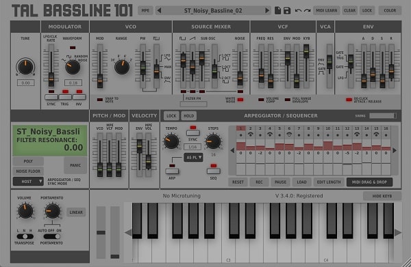 Togu Audio Line TAL-BassLine-101 v3.5.3 XVST VST3 AU AAX