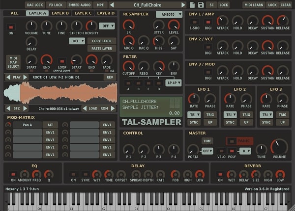 Togu Audio Line TAL-Sampler v3.6.2 VST VST3 AU AAX