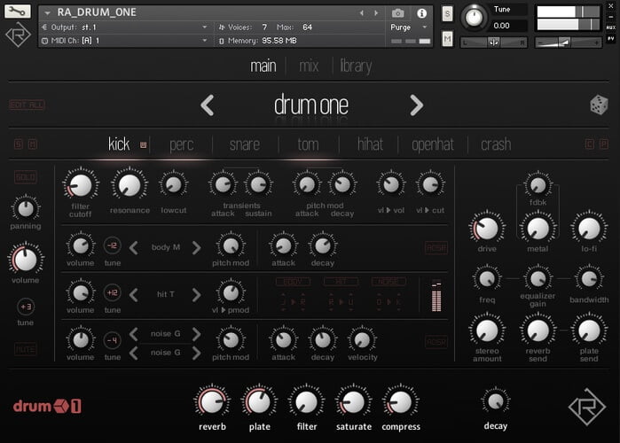 Rigid Audio Drum One KONTAKT