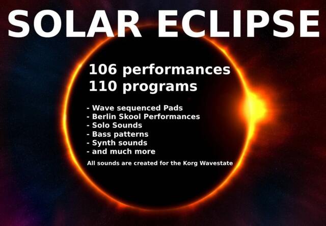 Solar Eclipse soundset by Qui Robinez for Korg Wavestate